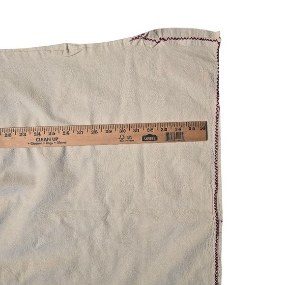 Vtg Mexican Huipil Dress Hand Embroidered Horse on Rider Oaxacan Tunic Pockets - Picture 11 of 13